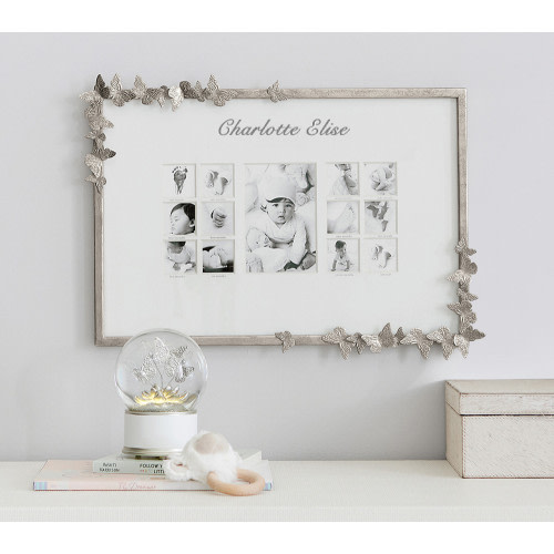 Monique Lhuillier Silver Butterfly First Year Metal Frame (15.5" x 22")