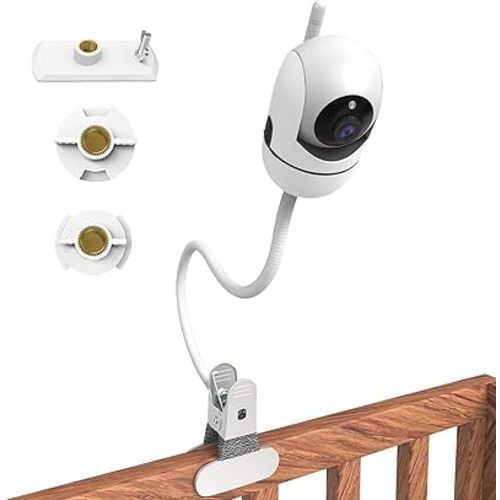 Flexible Baby Monitor Mount for Hello Baby HB6550 Monitor Mount Compatible with HelloBaby HB65/HB6560/HB6340/HB6339,Infant Optics DXR-8/DXR-8 PRO Baby Camera Holder Without Tools or Wall Damage