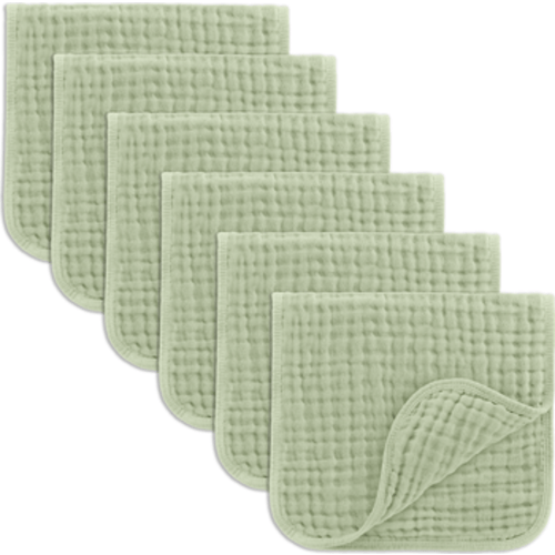Muslin Burp Cloths - Pack of 6