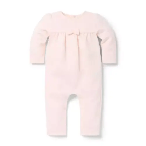 Baby Pearl Pink Baby Floral Quilted One-Piece by Janie and Jack