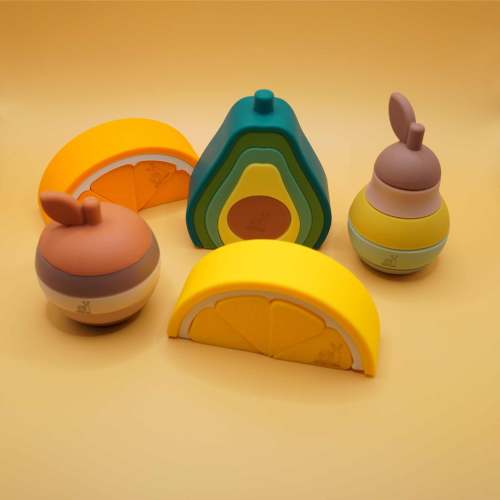 Orchard Delight Silicone Stacking Toy Set