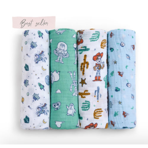 aden + anais Disney™ Toy Story essentials cotton muslin swaddles 4 pack