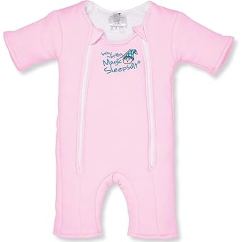 Magic Sleepsuit Baby Merlin's 100% Cotton Baby Transition Swaddle - Baby Sleep Suit - Pink colour - for 3-6 Months baby