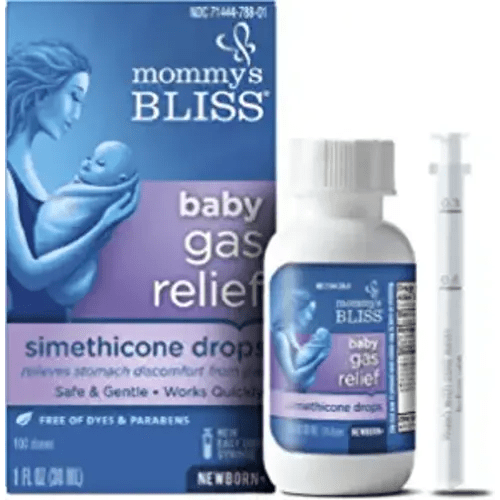 Mommy's Bliss Gas Relief Drops Bottle, Simethicone Drops for Infants, Relieves Stomach Discomfort, Safe & Gentle, Ginger Flavor, 1 Fl Oz (Pack of 1)