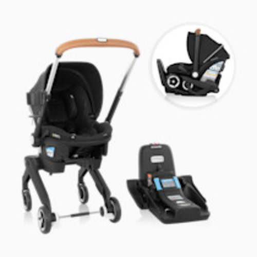 Shyft DualRide Infant Car Seat Stroller Combo with Carryall Storage and Green & Gentle Fabric