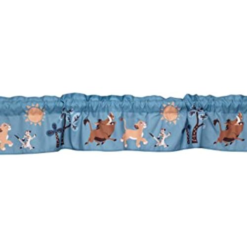 Lambs & Ivy Lion King Adventure Window Valance, Blue