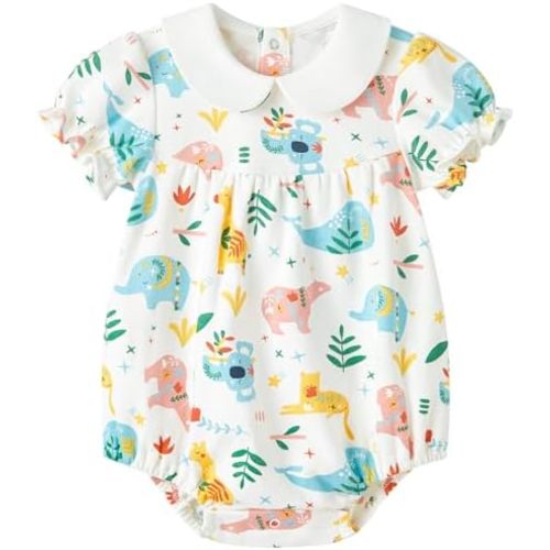 pureborn Baby Girls Boys Bodysuit Super Soft Cotton Romper 0-24 Months
