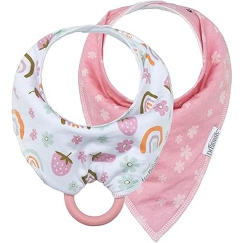 Dr. Brown's Bandana Bibs with Snap-On Removable Teether