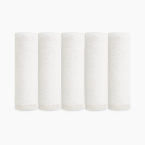 Natemia Organic Cotton Baby Washcloths - White