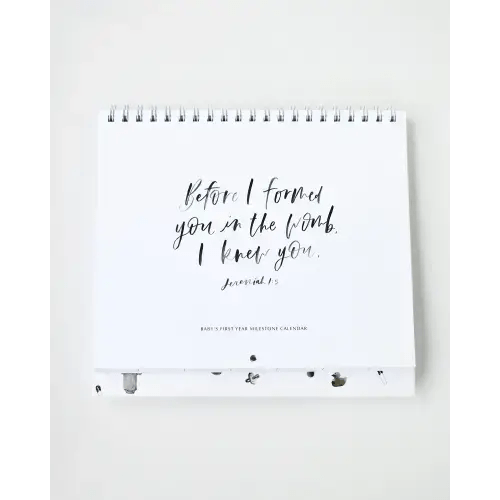 Christian Baby Milestone Calendar – Be A Heart