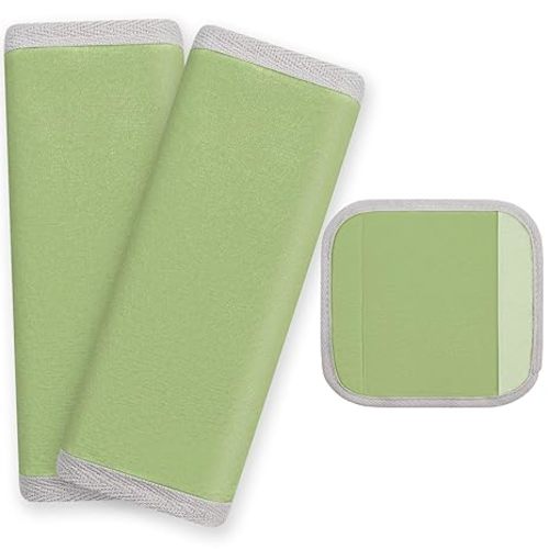 Seat Belt Cover Pad for Baby, Soft Seatbelt Cushion Covers for Kids 2Pcs Car Seat Strap Shoulder Pads for All Car Seats, Stroller, High Chair