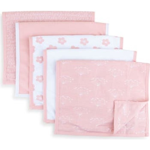 Waterproof Reversible Baby Burp Cloths 5 Piece Set