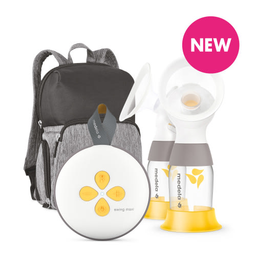 Medela NEW Swing Maxi™ Double Electric Breast Pump, Portable, USB Charger, Bluetooth