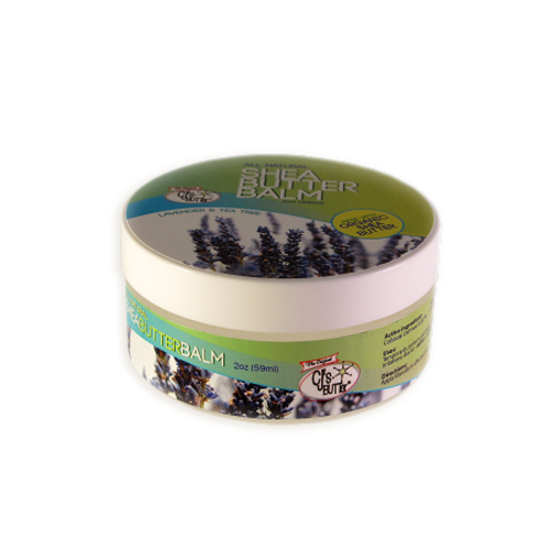 CJ's BUTTer Shea Butter Balm 2 oz. Jar: Lavender and Tea Tree