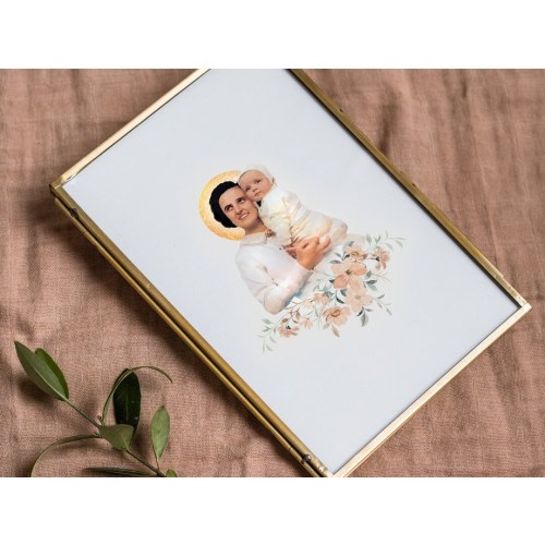 St. Gianna Molla Print | Catholic Artwork | St. Gianna | Catholic Baptism Gift | Catholic Confirmation Gift | Godparent Gift