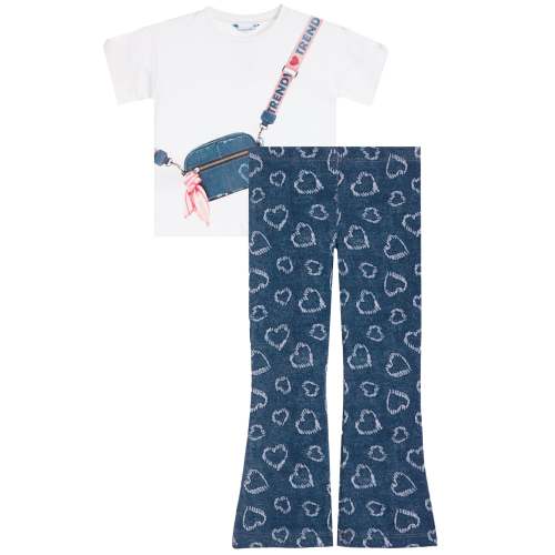 2pc Heart Legging Set