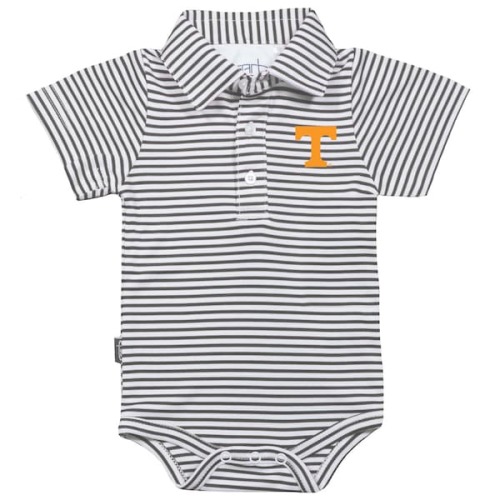 Garb | UT Vols Baby Striped Polo Bodysuit - 12-18m