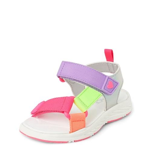The Children's Place Girl's Baby Toddler Sporty Sandals with Adjustable Straps