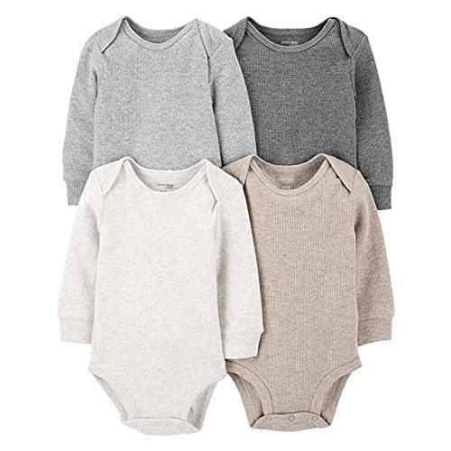 Simple Joys by Carter's Baby 4-Pack Long-Sleeve Thermal Bodysuit