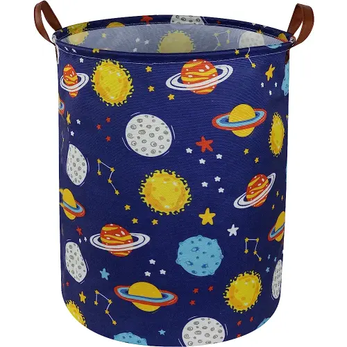 Essme Kids Laundry Basket,Boys Hamper Waterproof Kids Hampers for Boy Space Room Decor, Nursery Hamper,Toy Storage Baskets,Gift Baskets,(Space)