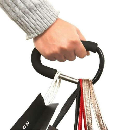 Stroller Hooks-2pacs X-Large 16cm(6.3") of Multipurpose Hook Clips-for Mommy Shopping Bags,Baby Diaper Bags,Groceries,Clothing,Purse(Stroller Accessories-Black).