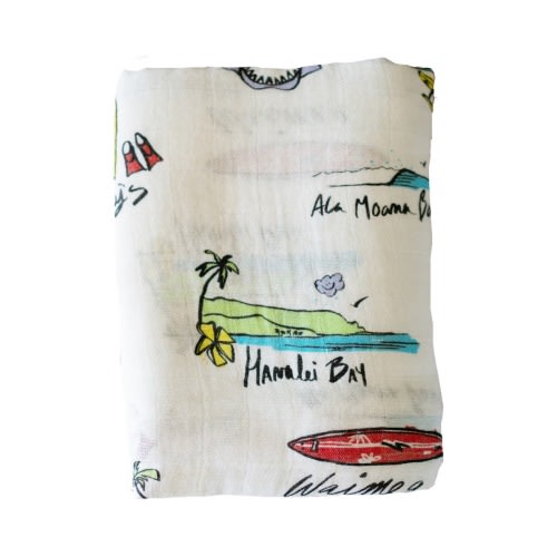 Surf Report Swaddle Blanket
