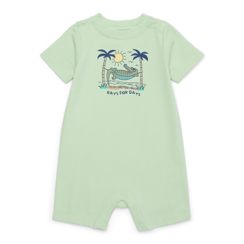 Garanimals Baby Boy Short Sleeve Jersey Graphic Romper, Sizes 0-24 Months