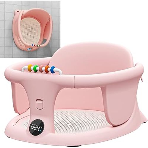 Baby Bath seat for Babies Sitting up Infant Bath tub Portable sit up Seats Bathing Chair Newborn Essentials Toddler Must Haves 0-12 Months Bathtub Sink Bather Sitting Shower Support Travel Ring