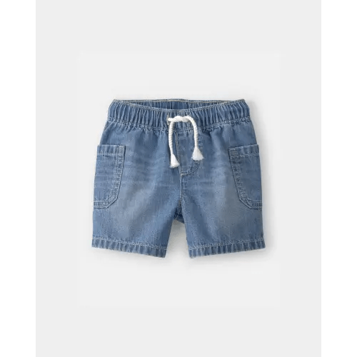 Baby Boy Denim Drawstring Shorts - Blue - OshKosh B'gosh | Carter's