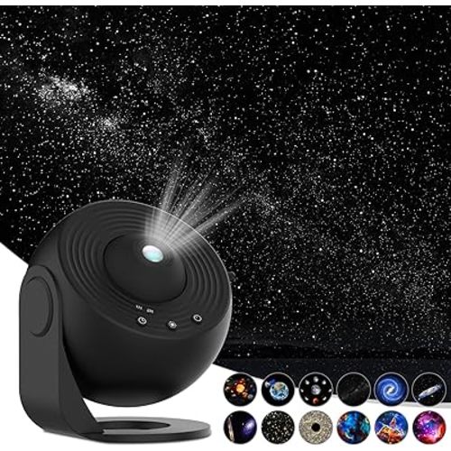 Galaxy Projector for Bedroom,Star Projector,HD Image Large Projection for Bedroom Night Light,Planetarium Projector Galaxy Night Light Projector for Kids Include 4K Replaceable 13 Galaxy Discs