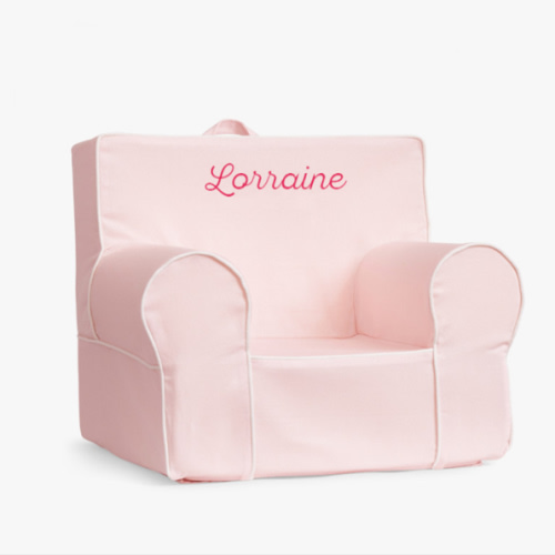 Anywhere Chair®, Pearl Twill With White Piping