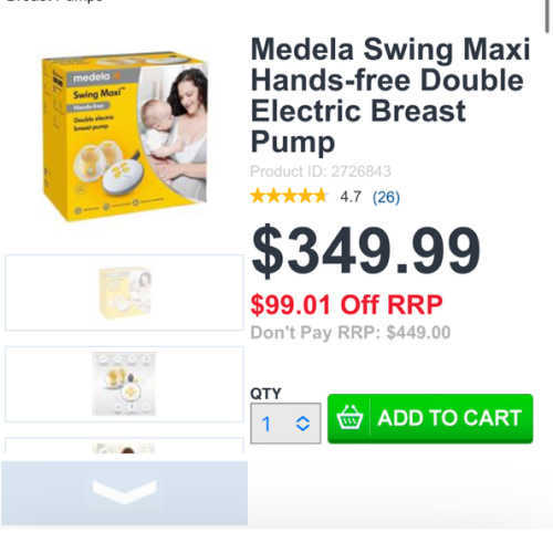 Buy Medela Swing Maxi Hands-free Double Electric Breast Pump Online at Chemist Warehouse®
