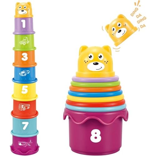 Baby Stacking Nesting Cups Toys, Baby Toys 6 to 12 Months, Montessori Toys for Toddler Gifts 1 Year Old