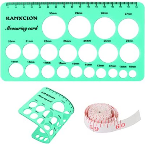Nipple Ruler, Nipple Rulers for Flange Sizing Measurement Tool, Silicone & Soft Flange Size Measure for Nipples, Breast Flange Measuring Tool Breast Pump Sizing Tool - New Mothers Musthaves (Green)