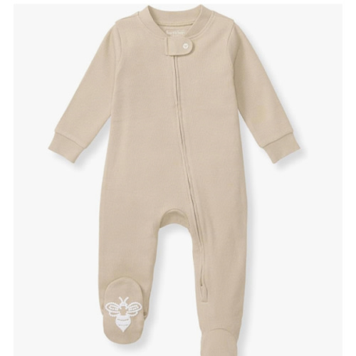 Burt's Bees Baby Boys' Sleep & Play PJs, 100% Organic Cotton One-Piece Zip Front Jumpsuit, Baby Boys Footie Pajamas & PJs