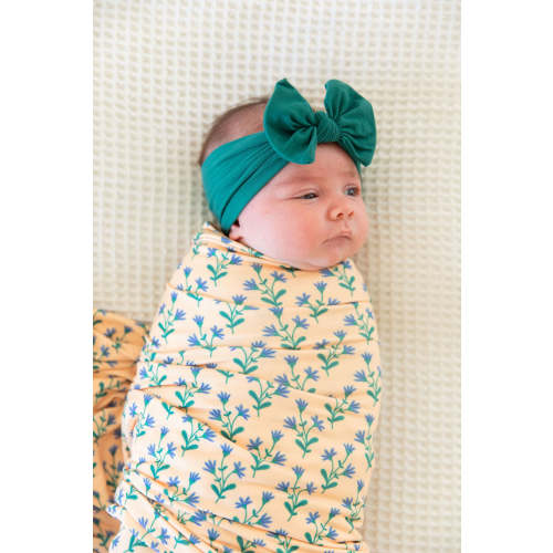 YELLOW PEACH FLORAL | SWADDLE