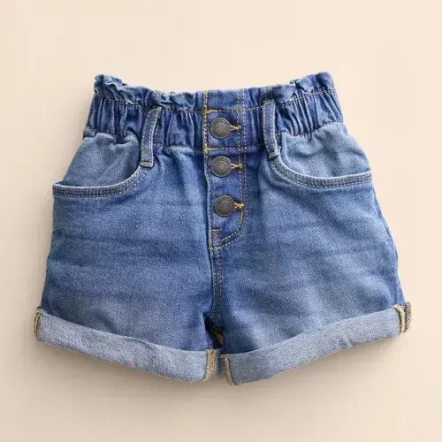 Baby & Toddler Girl Little Co. by Lauren Conrad Paper-Bag Waist Denim Shorts