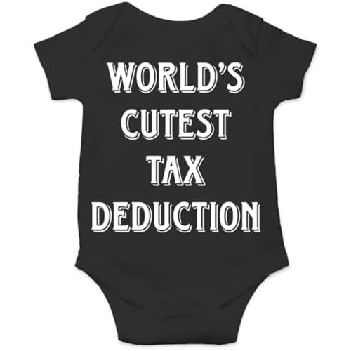 AW Fashions World's Cutest Tax Deduction Baby Bodysuit Adorable Newborn Infant Girl Romper Boy Clothes