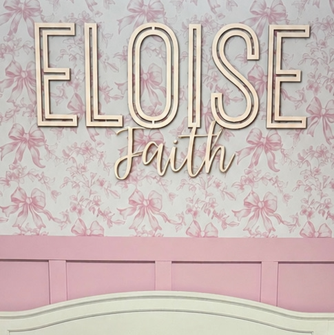 Name Cutouts for Nursery, Wooden Letters, Name Sign, Nursery Letters, Wall Art Above Crib, Nursery Decor, Nursery Wooden Name, Boy Nursery