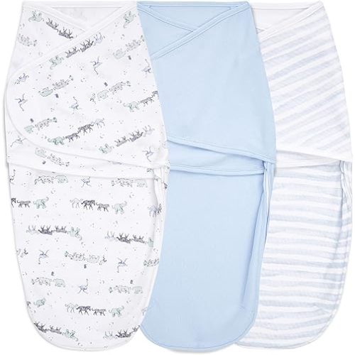 aden + anais Essentials Easy Wrap Swaddle - Easy Swaddle Newborn Swaddle Sack, Baby Swaddles, Sleep Sack Wearable Blanket