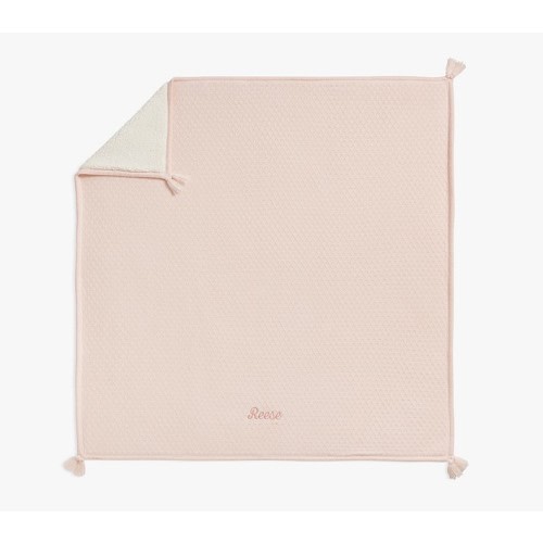 Oversized Luxe Knit Sherpa Baby Blanket