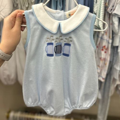 Blue Stripe Boy Golf Bubble. Size: 6M