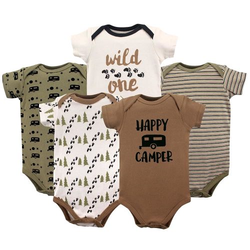 Luvable Friends Baby Girls' Cotton Bodysuits