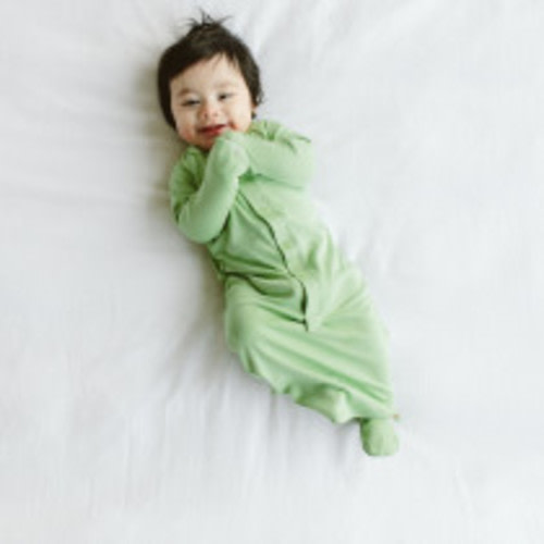 Goumi Kids 24hr Convertible Sleeper Baby Gown - Matcha, 0-3 M