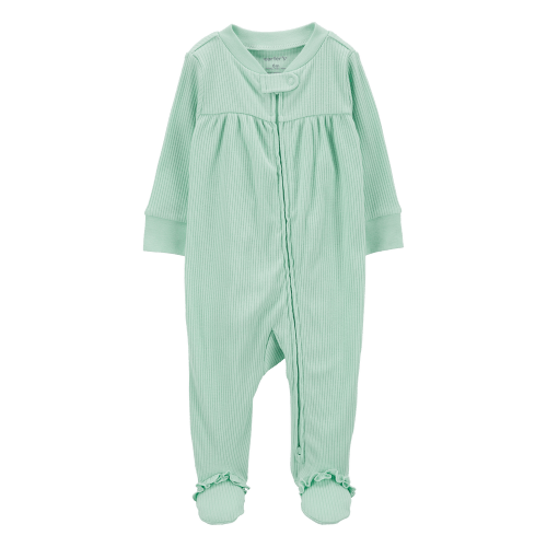 Mint Baby Textured 2-Way Zip Sleep & Play Pajamas