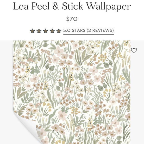 Lea Peel & Stick Wallpaper in Blush | Rifle Paper Co.