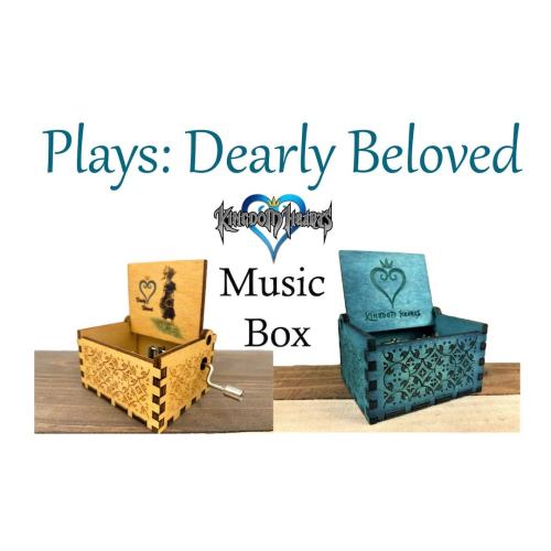 Kingdom Hearts Music Box: Dearly Beloved -  Custom engraved Personalized Unique Gift Idea - Sora - Kingdom Hearts 2 - kingdom hearts gift