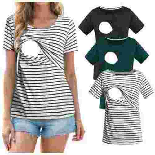 Smallshow Women's Maternity Nursing Tops Clothes Breastfeeding T-Shirts 3-Pack
