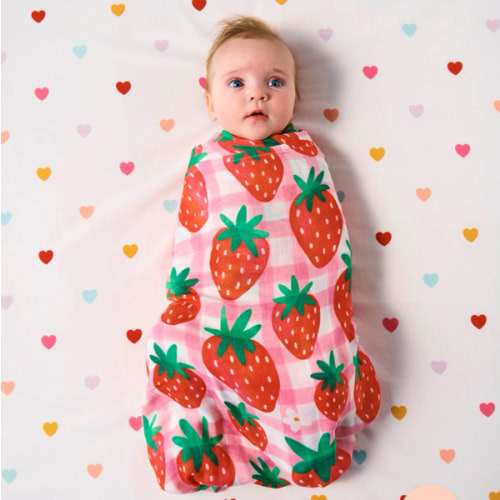 Strawberry Jam Bamboo Swaddle