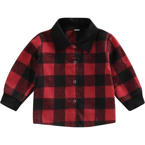 Plaid Button Down Flannel Jacket